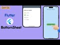 Flutter Bottom Sheet | Bottom Sheet Flutter | ShowModalBottomSheet Flutter