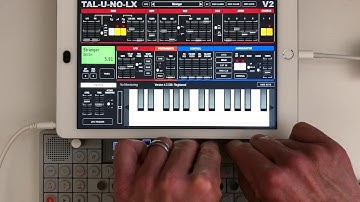 TAL-U-NO-LX on the iPad with a Stranger Things inspired sequence