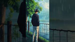 🌧️ Alone in the Rain | Peaceful Anime Rain Vibes ☔✨#shorts #anime #rainvibes