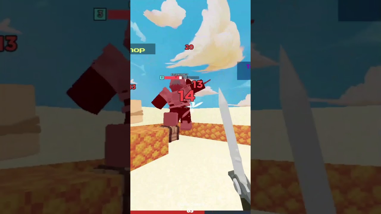 Big Brain Clutch Combos Nightmare  (roblox bedwars) 