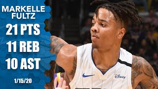 Markelle Fultz posts tripledouble in Staples Center vs. the Lakers | 201920 NBA Highlights