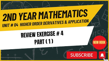 12 Class Mathematics | Review Exercise Chapter 4 | Higher Order Derivatives Part 1 | SINDH TEXT BOOK