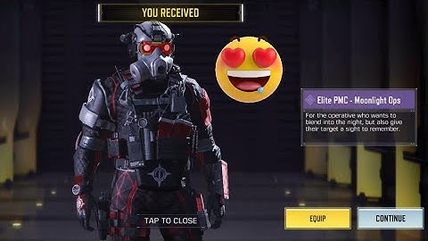 *NEW FREE* Elite PMC - Moonlight Ops | Epic Skin Unboxing | Call Of Duty Mobile