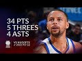 Stephen Curry 34 pts 5 threes 4 asts vs Nuggets 2022 PO G2
