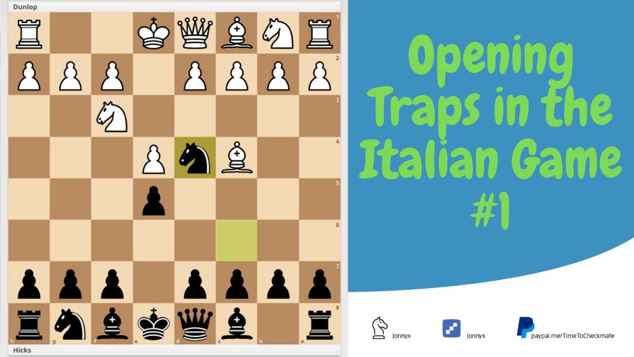 Opening Traps in the Italian Game. #1 The Blackburne Shilling Trap 