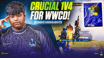 CRUCIAL CLUTCH FOR WWCD IN RONDO 🥶| Team iQOOSouL 🚀