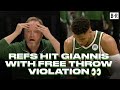 Giannis Gets Called For Rare 10-Second Free Throw Violation