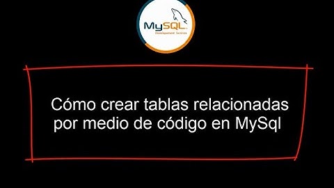 Cómo crear tablas relacionadas por código en MySql
