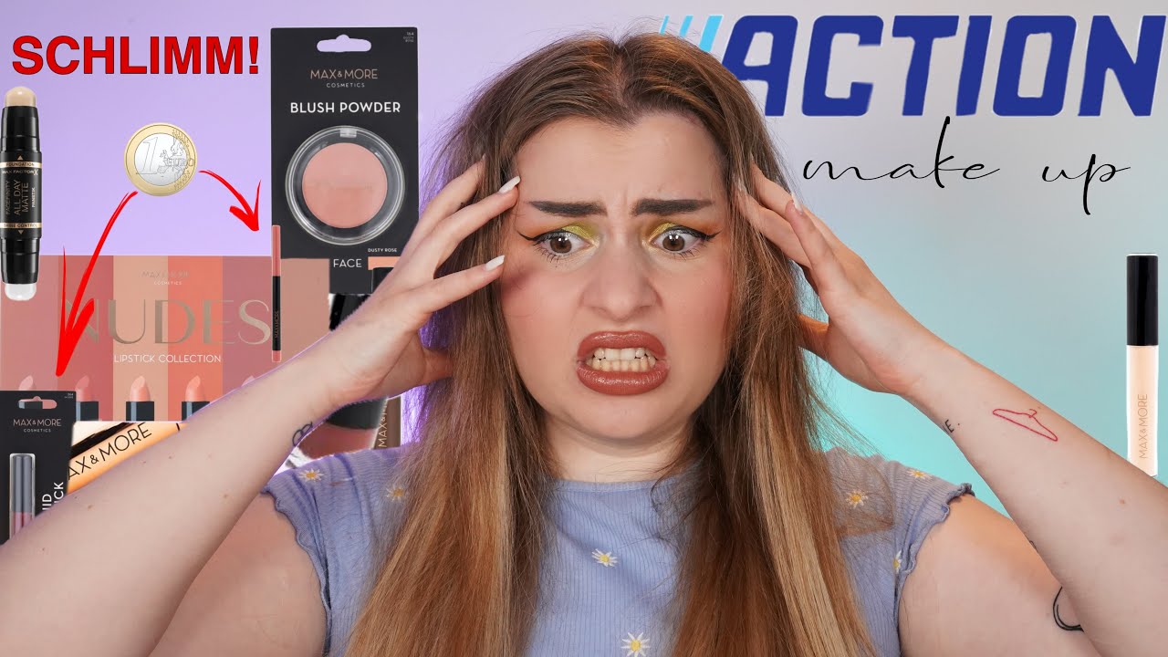 NIE WIEDER❗️ Garantierter Hautausschlag? Ich teste MAKE-UP von ACTION 🤬😭
