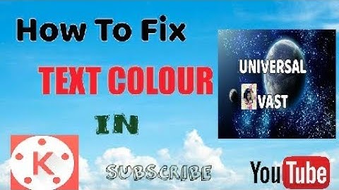 How To Fix Text Colour?||"NOT CHANGE"||Problem Solved||Trick Kinemaster Tutorial