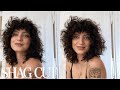 Shag Haircut on Curly Hair | Chop Off Damaged Hair While Keeping the Length ✨