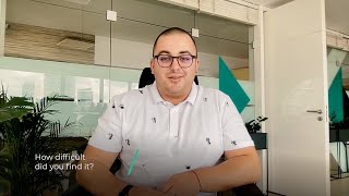 Cloud native developer Angel talking about life as a trainee