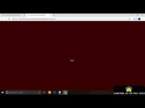 Create Scroll Down Animation Effect Using HTML CSS