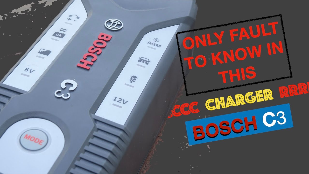 Bosch Charger C3 Only one fault