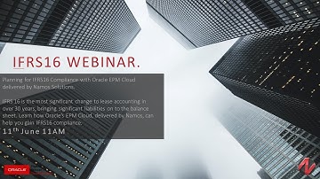 IFRS16 Compliance with Oracle EPM Cloud Webinar