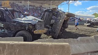 Full-Size Truck Demolition Derby | Stark County Fair 2025 | DerbyDog Productions. #demolitionderby 