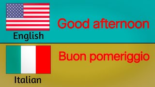 Daily speaking short sentence, English _ Italian.