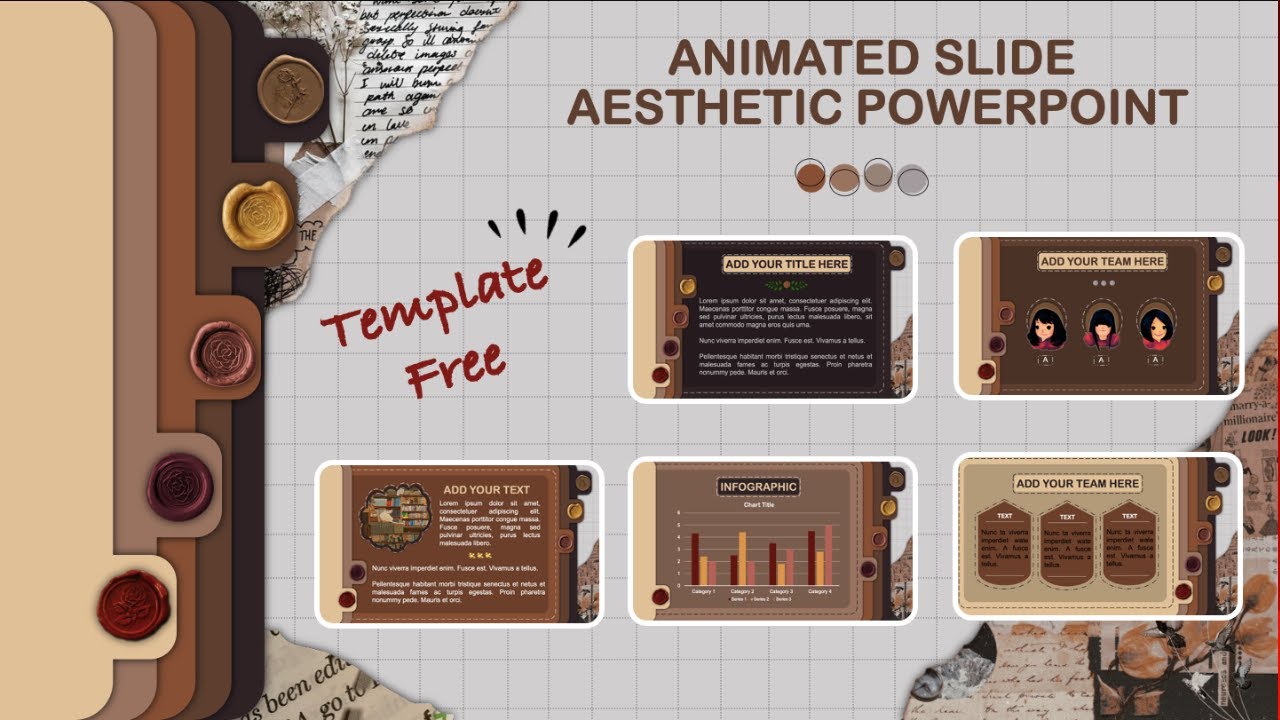 ชุดรูปแบบ powerpoint ฟรี  Update  AESTHETIC POWERPOINT #1 | ANIMATED SLIDE TUTORIAL | BULLET JOURNAL | FREE POWERPOINT TEMPLATE