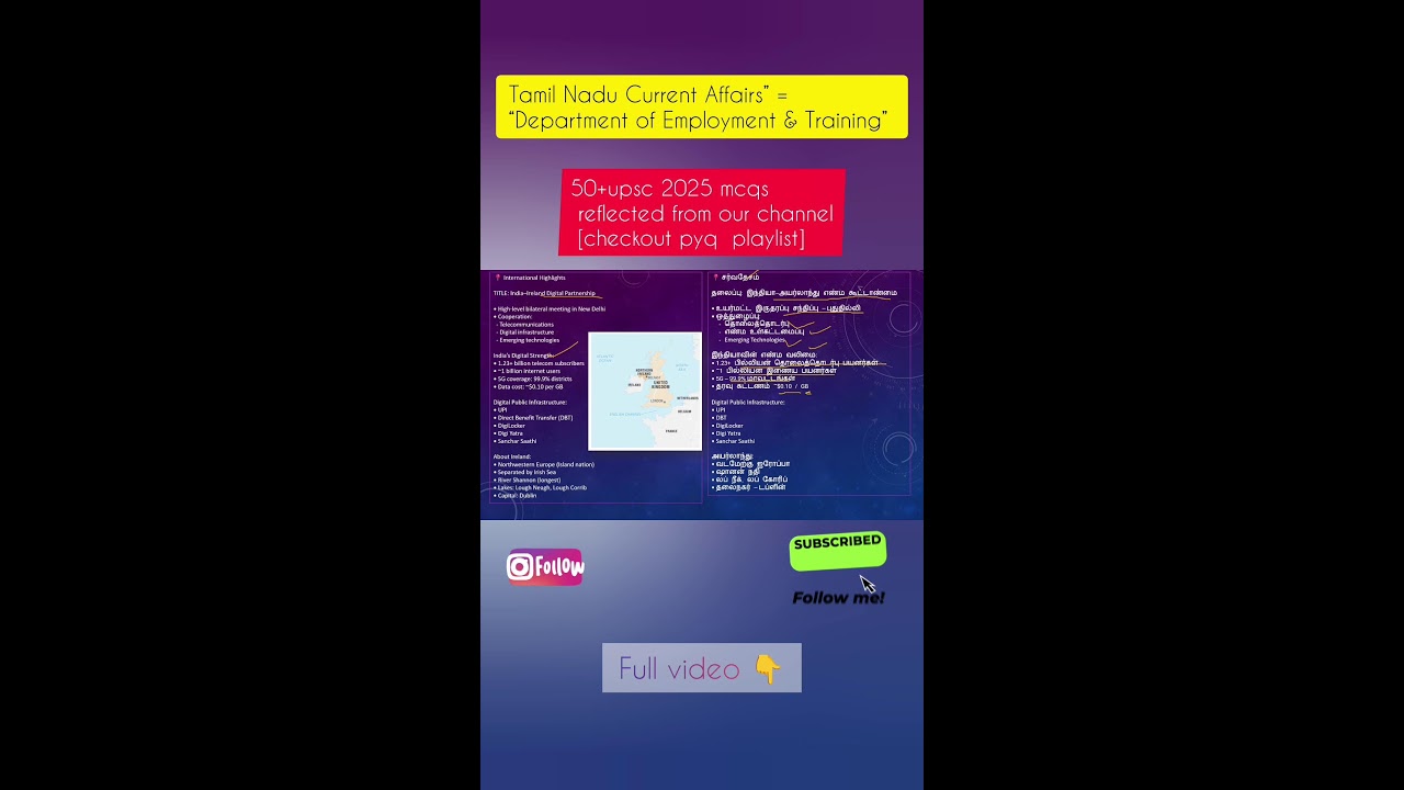 TNPSC CA Today | Department of Employment & Training | Watch Full Video 👇