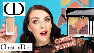 DIOR 2024 Coral Flame Eyeshadow | Review, Swatches & Makeup 🤫