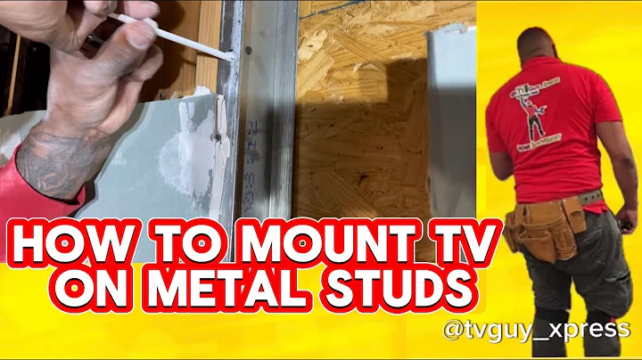 How To Mount TVs  On Metal Studs