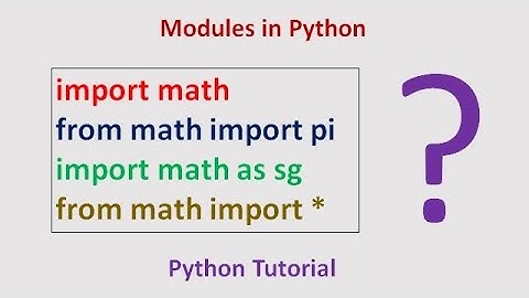 Python Modules | Demonstrations in Step by Step Explanations |  GE8151-PSPP | Tamil | 30