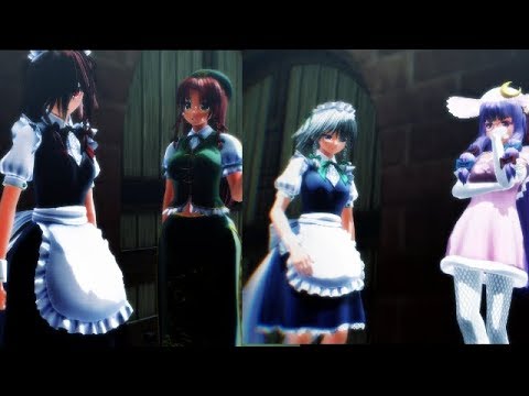 【東方MMD】紅花・咲夜・美鈴・パチュリーでaddiction