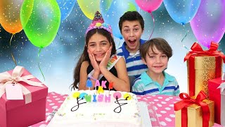 Heidi dan Zidane Bermain Ulang Tahun Bahagia 🎁 Hadiah Kejutan Seru untuk Anak Baik