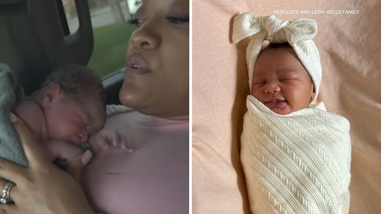 Mom shares car birth story minutes after being discharged from hospital ...