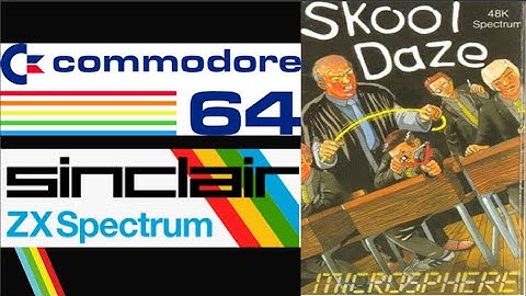MINI COMPARATIVA SKOOL DAZE Zx Spectrum Commmodore 64 Nostalgia Comentarios Experiencias