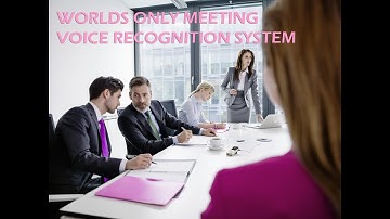 Multiple Voice Recognition software recording system for meetings