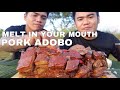OUTDOOR COOKING| MELT IN YOUR MOUTH PORK ADOBO