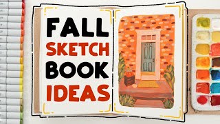 Fun Sketchbook Ideas for FALL!