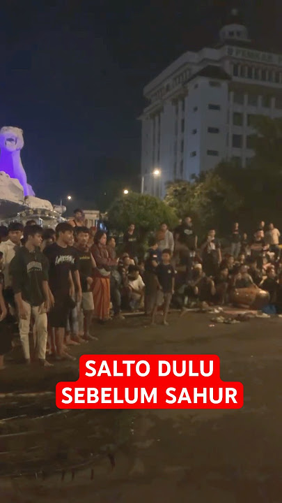 Salto bujang ganong ponorogo sahur on the road #bujangganong #ganongan #salto