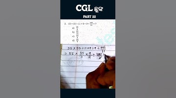 Math for OSSC CGL #ossc #ossccgl2025 #ossccgl #opscaso #opsc #odishapoliceexam