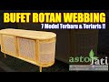 Produk baru nih 7 model bufet rotan kombinasi kayu jati terbaru  terlaris  furniture jepara