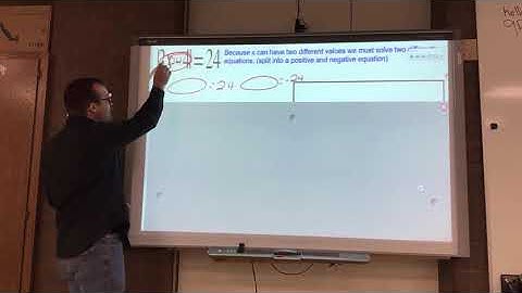 Absolute Value Equations Part 1