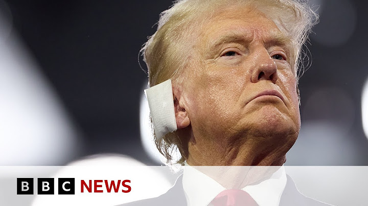 Donald Trump makes first appearance since assassination attempt | BBC News