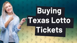 Is it legal to buy Texas Lotto tickets online?