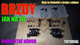 BRZDOVÉ TŘMENY - Vyčištění, Přetěsnění, AllBalls [Kawasaki Z750] - How to Rebuild a Brake Caliper