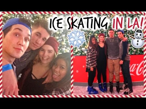 ICE SKATING IN LA! ❄ VLOGMAS #17 ❄