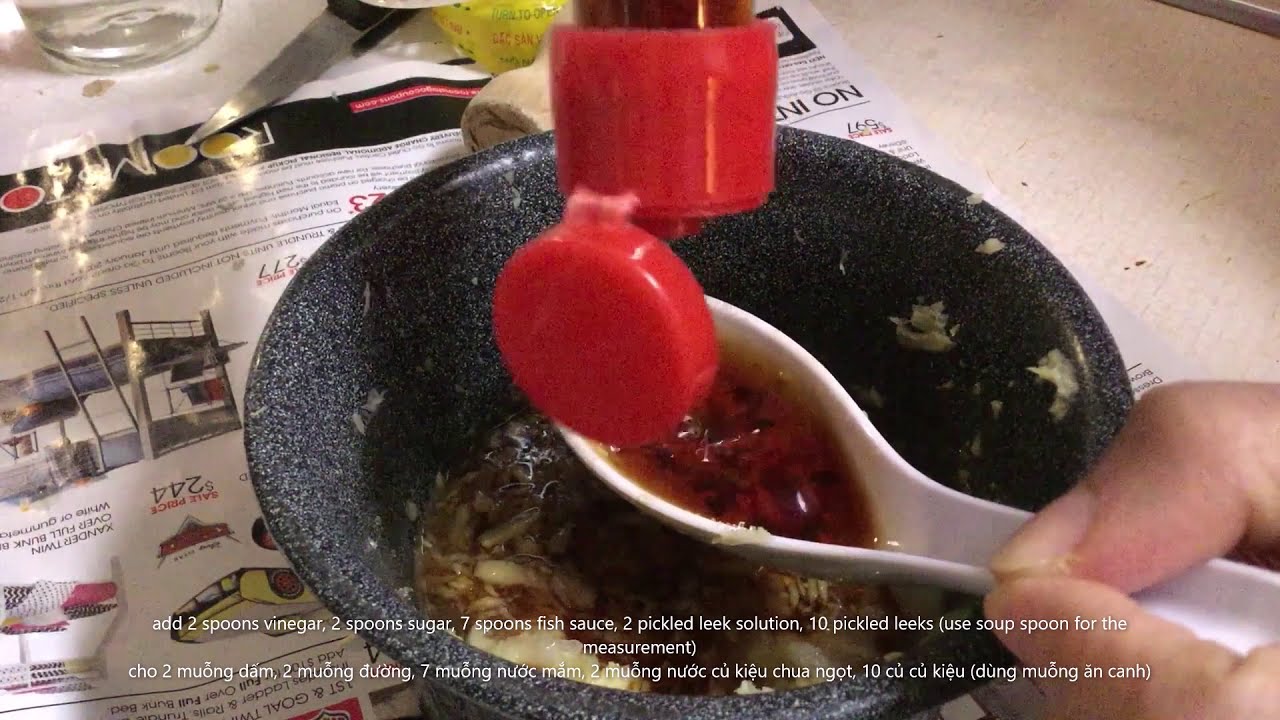How To Make DIPPING SAUCE (Leek Ginger Fish Sauce) in USA Great for