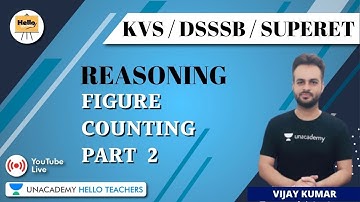Figure Counting | Part 2 | Reasoning for KVS/DSSSB/SUPERTET | Vijay Kumar