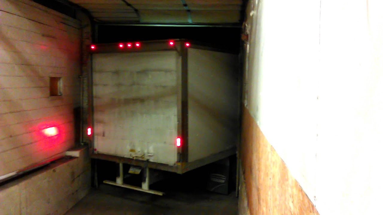 Truck driver destroys truck and loading dock - YouTube