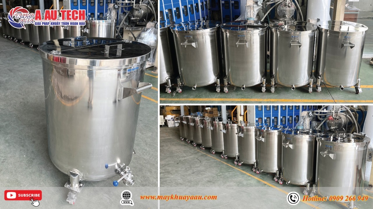 Gia công bồn chứa inox 200 lít tại Á Âu – Bền, giá tốt