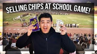 How I Sold Candy Chips at a School Football Game (Real Footage)