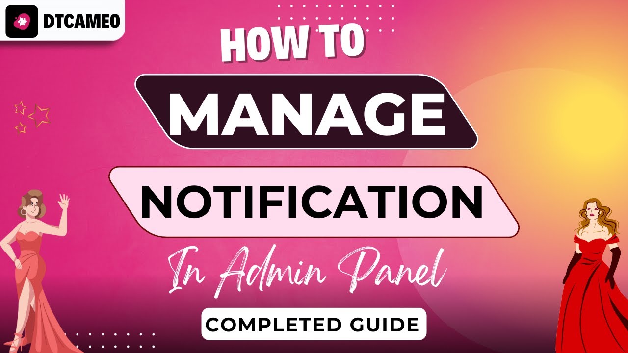How To Manage Notification In Admin Panel - YouTube