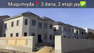 Muqumiyda 3 dana 2 etajlı jay, korobka jaǵdayında satılıwǵa qoyılıp atır  📞:91-377-46-77