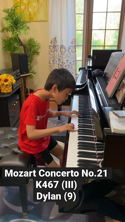 Mozart Concerto No21 in C Major, K467 - Dylan (9) #piano #mozart #mozartK467 #shorts