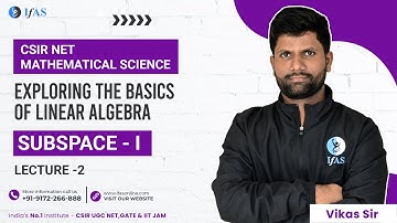 How to Crack CSIR NET Maths Exam with Subspace Questions in Linear Algebra